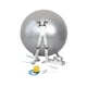 thumbnail image 3 of Pelota auxiliar de salto mortal, pelota para hacer ejercicio, entrenamiento portátil, niños y adultos, pelota de Yoga de entrenamiento elástica Gris, 3 of 7