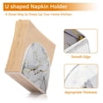 thumbnail image 4 of White and Gold Marble Acrylic Napkin Holder Clear Paper Tissue Dispenser Kitchen Dining Room Bathroom Party Hotel, 4 of 8