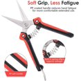 thumbnail image 4 of Heavy Duty Stainless Steel Garden Pruning Shears - Black and Red, 4 of 5
