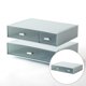 thumbnail image 5 of Caja de almacenamiento multifuncional con cajón de escritorio, organizador de maquillaje, joyas y baño. Cuadrícula azul 2, 5 of 9