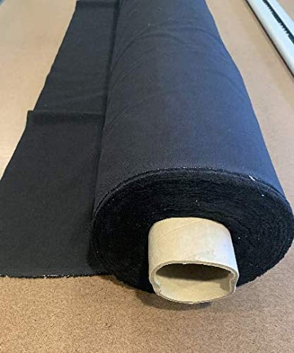 Black 100% Cotton Muslin Fabric/Textile - Draping Fabric - by The Yard (60in. Wide)