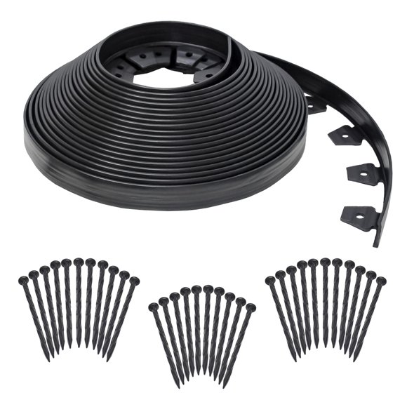 Kit de bordes para jardines EasyFlex No-Dig, 30 m, negro