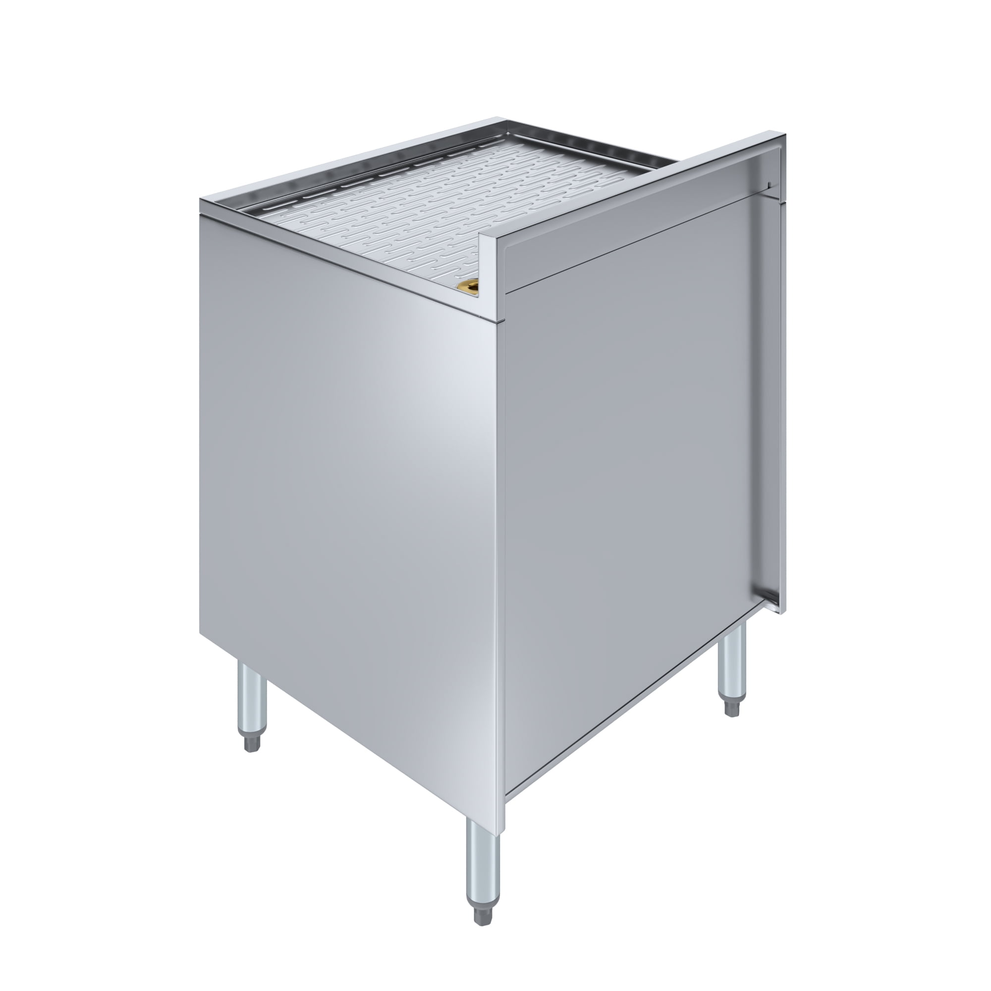 AmGood 22-1/2 in. x 24 in. x 30 in. Stainless Steel Glass Rack Storage Cabinet With Rack Slides