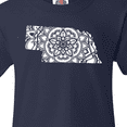 thumbnail image 4 of Inktastic Nebraska Silhouette Mandala Youth T-Shirt, 4 of 5