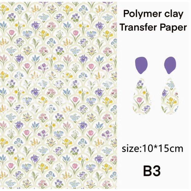 Kit de fabricación de pendientes de cerámica de polímero, serie de flores naturales, paquete de Material de pendientes creativo hecho a mano