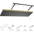 thumbnail image 7 of Wall Shelf Set of 3, Black Floating Shelves 36 in W x 10 in D x 1 in H, Wooden Floating Wall Shelf with Invisible Brackets for Living Room/Bedroom/Bathroom/Kitchen Storage and Decor, 7 of 7