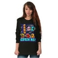 thumbnail image 4 of Airbrushed PACMAN Can't Catch Me Long Sleeve TShirt Men Women Brisco Brands S, 4 of 6