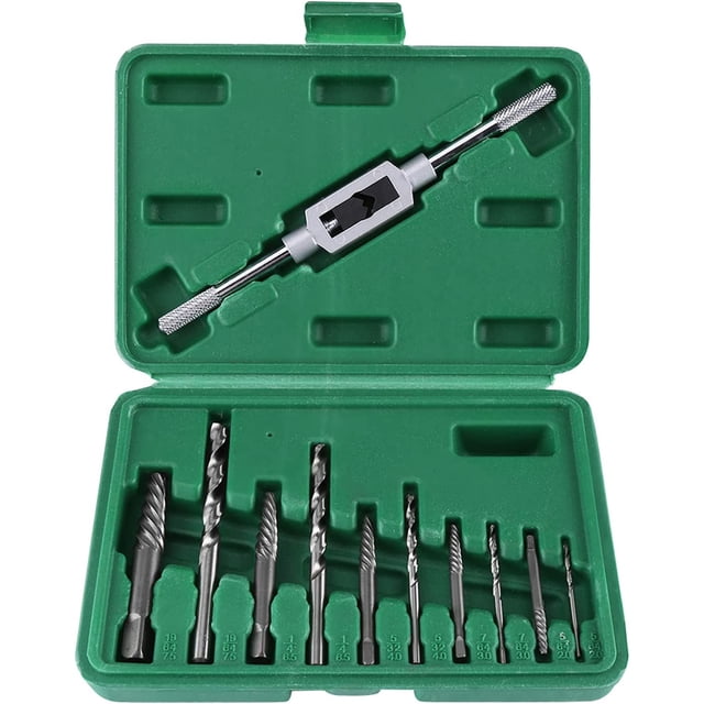 Jinsinto 5 Pieces Bolt Extractor Kit, Stud Extractor Set for Removing Damaged Fasteners Bolt Screws (Diameter 2-7.5 mm)