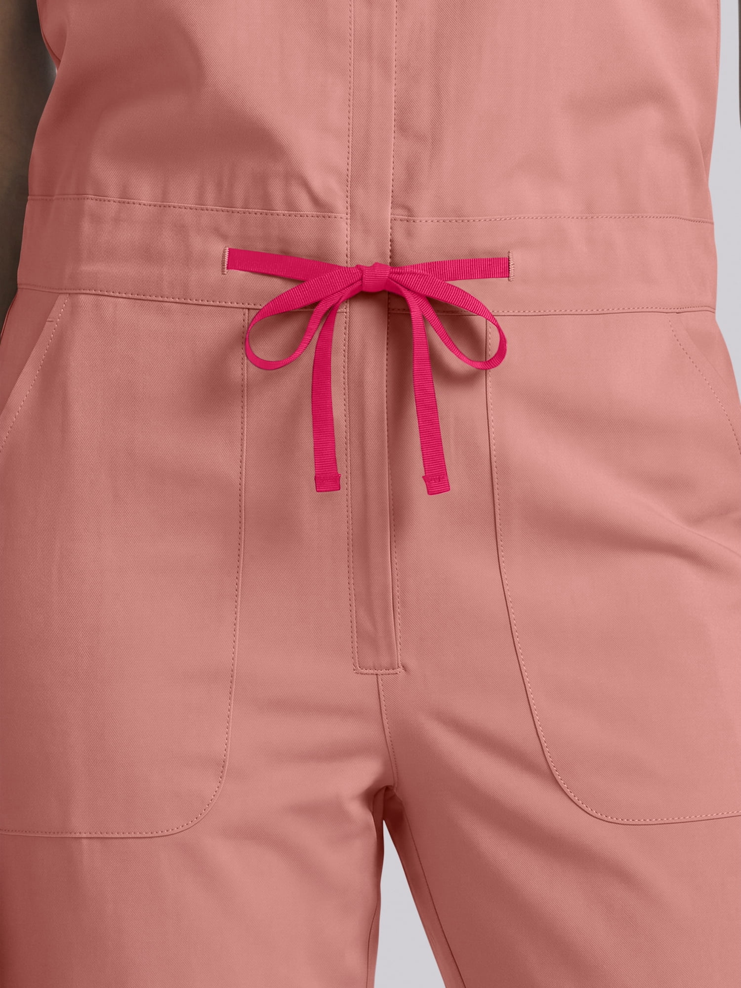 Scrubstar Ultimate Women’s Antimicrobial Drawstring Straight Leg Scrub Jumpsuit, Sizes XS–2XL