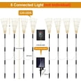 thumbnail image 5 of CTAnnie Solar Garden Lights 8 Pack, Solar Powered Outdoor Decorative Lamps, 120 LED Solar Firework Lights with Remote Control, 8 Modes Waterproof DIY Landscape Lighting for Backyard Garden Decoration, 5 of 6