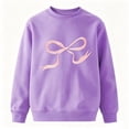 thumbnail image 6 of Aofany Baby Girl Sweatshirt Crew Neck Long Sleeve Pullover Tops Toddler Kids Fleece Lined Sweatshirts, 2-13T, 6 of 6