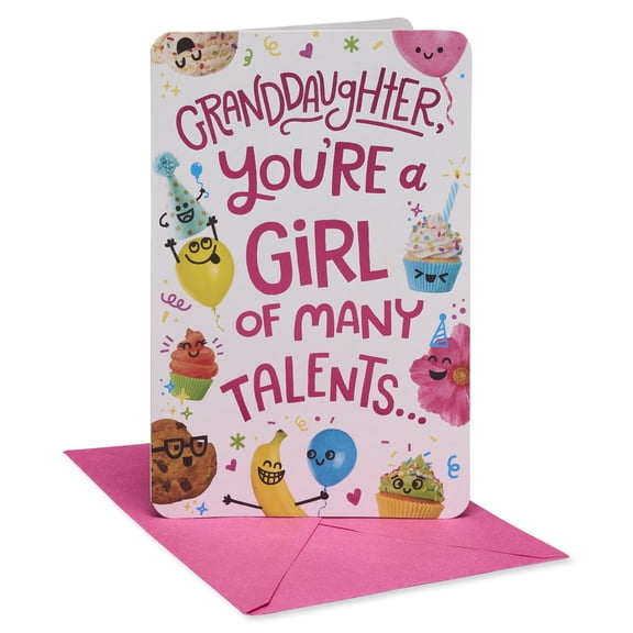 American Greetings Birthday Card for Granddaughter (Girl of Many Talents)
