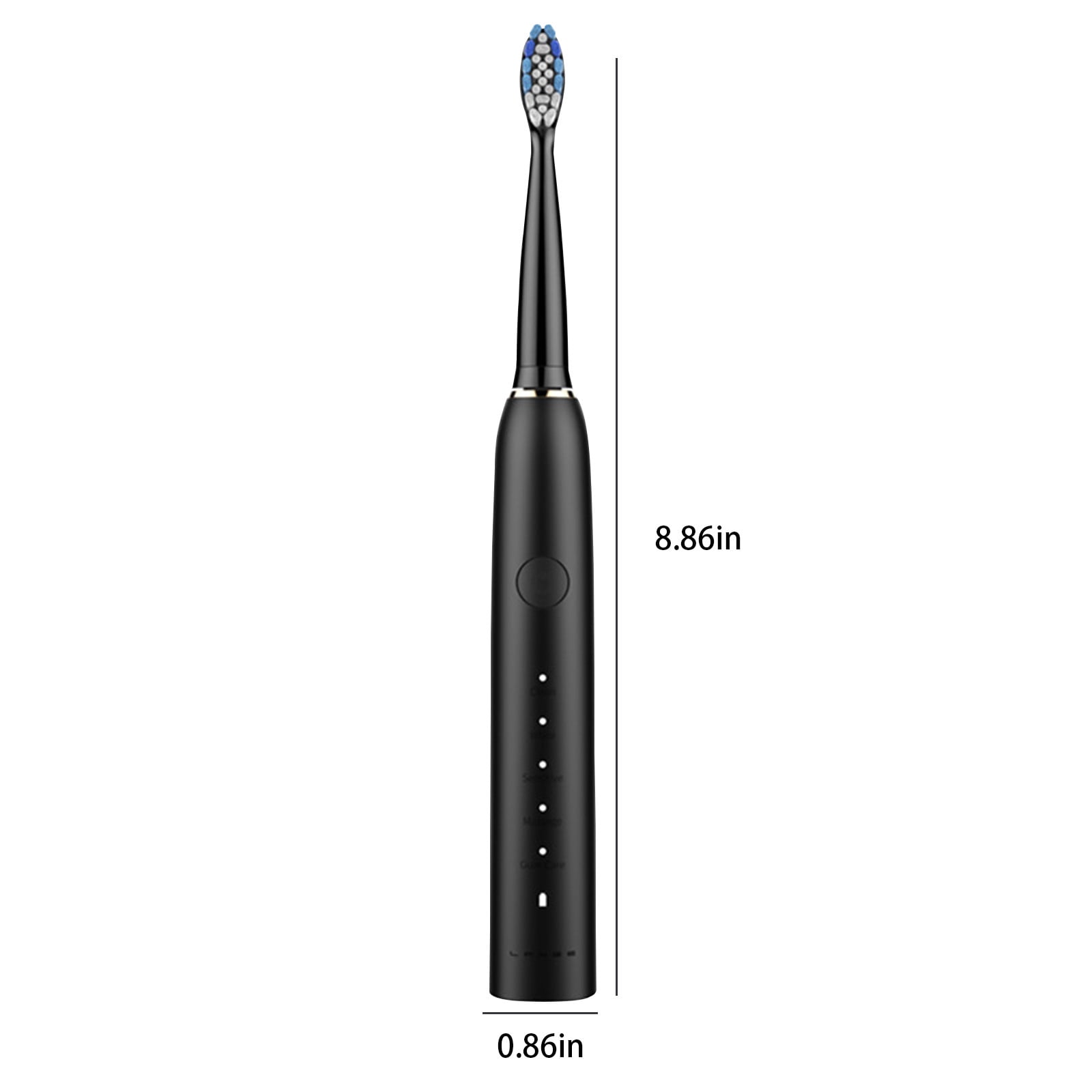 Dengmore Electric Toothbrush With 2 Brush Heads 5 Modes Electric Toothbrush For Adults Travel Rechargeable Power Toothbrush With Timer