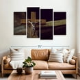 thumbnail image 2 of Elephant Stock Cross Of Forgiveness Wall Art - Horizontal Multi Panel Canvas - Living Room Wall Decor - Religion And Spirituality Multi Panel - Brown And Yellow Decor - 68" x 42", 2 of 8