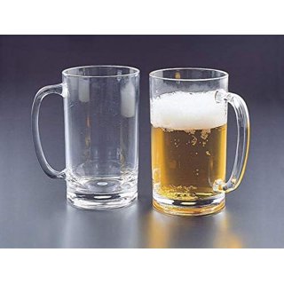 German Style Extra Large Glass Beer Mug 32 Oz Solid Glass 7 x 3.5