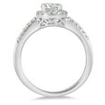 thumbnail image 2 of SZUL Women's 3/4 Carat TW Halo Diamond Engagement Ring in 14K White Gold (J-K-L Color, I2-I3 Clarity), 2 of 3