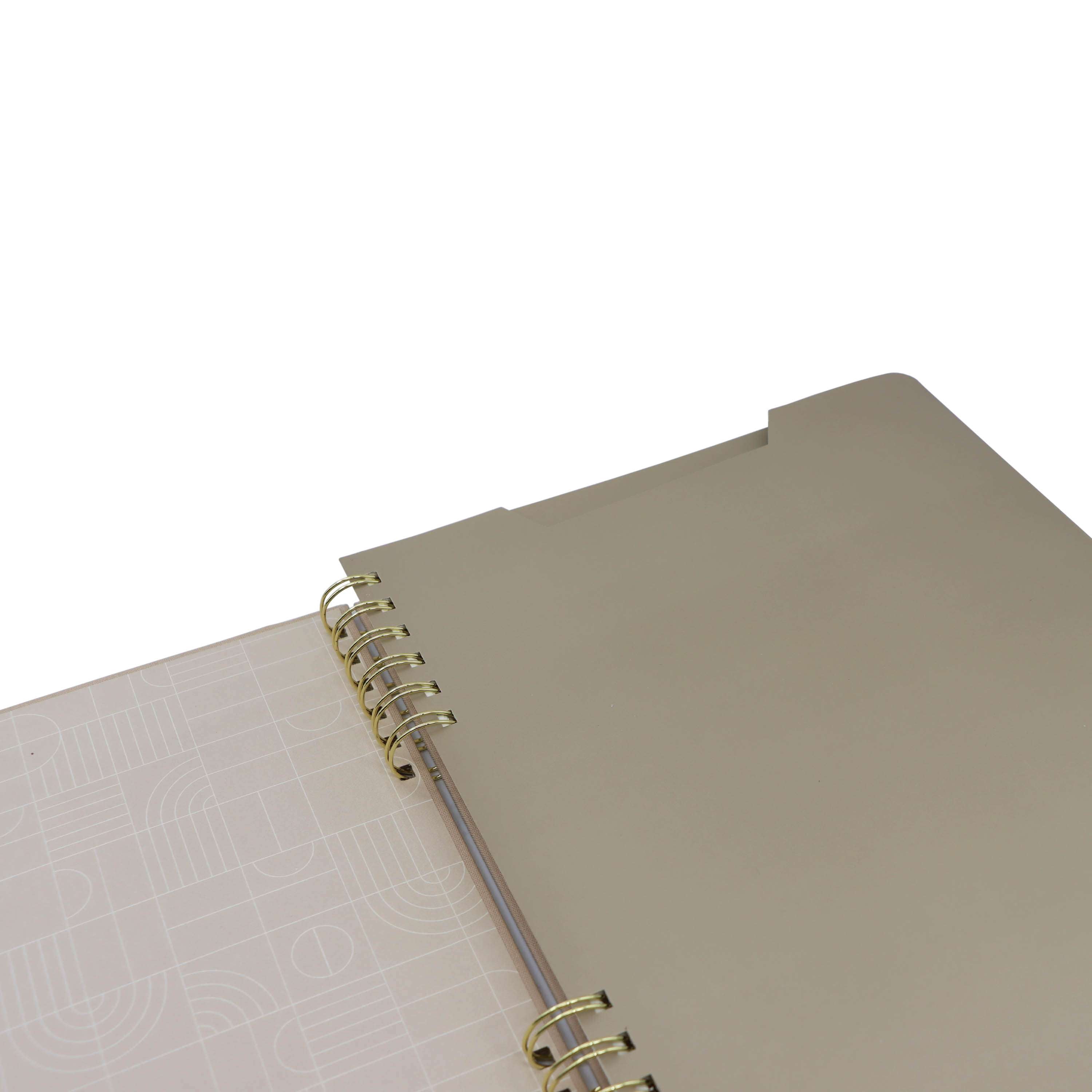 Pen+Gear Brand Tan Fabric Spiral Journal, 7.4"x10", 96 Ruled Sheets