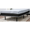 thumbnail image 2 of Omne X Twin Upholstered Platform Bed Frame - Gray Fabric, 75"x38", Steel &amp; Plywood, 1000lb Capacity, Foldable, Easy Assembly, for Bedroom, 2 of 3