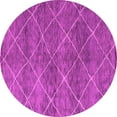 thumbnail image 1 of Ahgly Company Indoor Round Abstract Pink Modern Area Rugs, 5' Round, 1 of 4