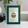 thumbnail image 4 of Printed Embellished Bookplate VII - Framed Print w/glass - Ocean Blue, 4 of 6