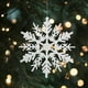 thumbnail image 5 of Decoración Del Árbol De Navidad Copos de nieve brillantes de 10 cm, 24 piezas de copos de nieve de invierno, decoración de copos de nieve para niños y adultos, 5 of 5