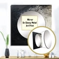 thumbnail image 3 of Designart "Printed VORTEX" Abstract Square Mirror Wall Decor Transitional - Large Grey Square Bathroom Mirror - Square Printed Wall Mirror Art, 3 of 5