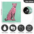 thumbnail image 5 of Yayeee Magnetic Dishwasher Cover for The Front Decoration Home Kitchen Machine Sticker Protector, Pink Cheetah, 5 of 6