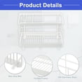thumbnail image 4 of Vocoste 304 Stainless Steel Toothbrush Holder Toothpaste Holder Stand Organizer White, 4 of 6