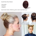 thumbnail image 1 of Hair Donut Bun Maker, Ring Style Bun, 6PCS Hair Doughnut Shaper for kids, 1 of 3