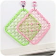 thumbnail image 3 of Kitchen Sink Divider Protector Mat Heat Insulation Table Mat (Green), 3 of 5