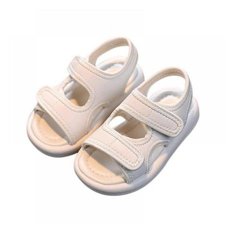

SYNPOS Comfortable Summer Soft Bottom Design Outdoor Korean Style Solid Color Sandals