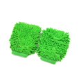 thumbnail image 1 of Paquete de 2 guantes protectores de lavado de autos de chenilla de microfibra para la ventana de la puerta del vehículo automático, limpie el piso, la cocina, verde Fokelyi HQ-276, 1 of 1