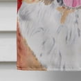 thumbnail image 4 of SC9422CHF 28 x 40 Po. Drapeau de Maison de Noël en Toile Flocons de Neige Rouges et Verts Saint Bernard, 4 of 4