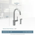 thumbnail image 2 of Moen Align Chrome One-Handle Kitchen Faucet, 2 of 5