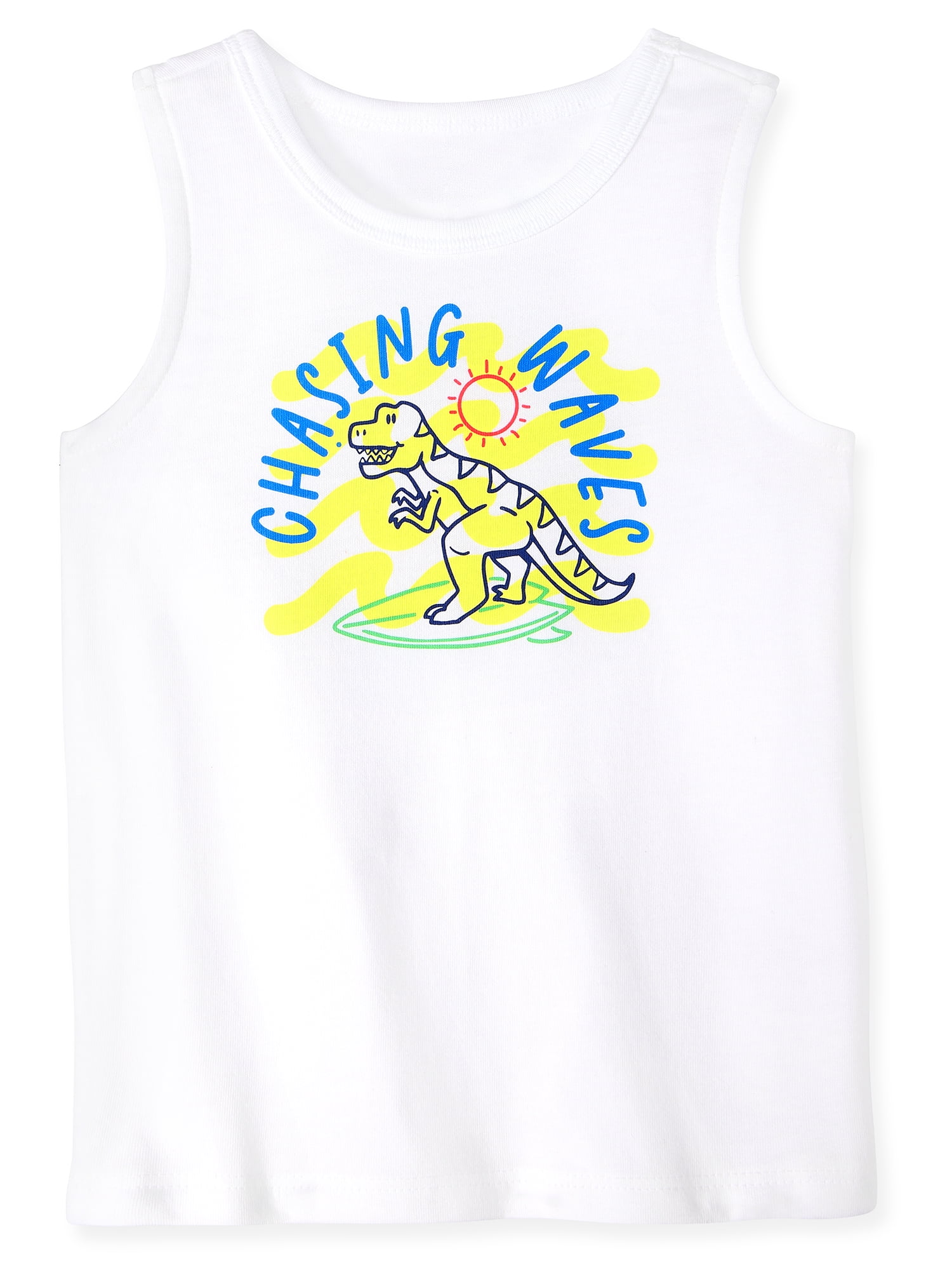 Garanimals Newborn, Baby & Toddler Boy Cotton Graphic Tank Tops, 4-Pack, Sizes 0-6T