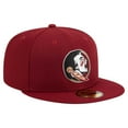 thumbnail image 3 of Men's New Era Garnet Florida State Seminoles 59FIFTY Fitted Hat, 3 of 6