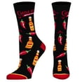 thumbnail image 2 of Cool Socks, Women's Funny Novelty Socks, Cholula Too Spicy Crew, Adult Medium, 2 of 6