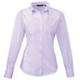thumbnail image 1 of Premier - Camisa lisa de popelín de manga larga para mujer (Lila), 1 of 2