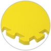 Premium SoftFloor Flooring, 10'x20' Floor, Yellow, 5/8" thick - Detachable Borders