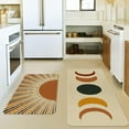 thumbnail image 5 of Sun&Moon Boho Kitchen Rugs Set of 2,Farmhouse Style Kitchen Mats for Floor,Washable Kitchen Sink Mats Home Decor Doormat+Runner Rug, 5 of 6
