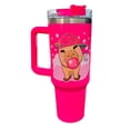 thumbnail image 1 of Termo de acero inoxidable Marca Macarena brand color fucsia Capybara de 40 Oz, 1 of 3