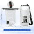 thumbnail image 2 of Uxcell Sac Étanche Étanche, Sacs Étanches avec Sifflet Blanc 5 L, 2 of 2