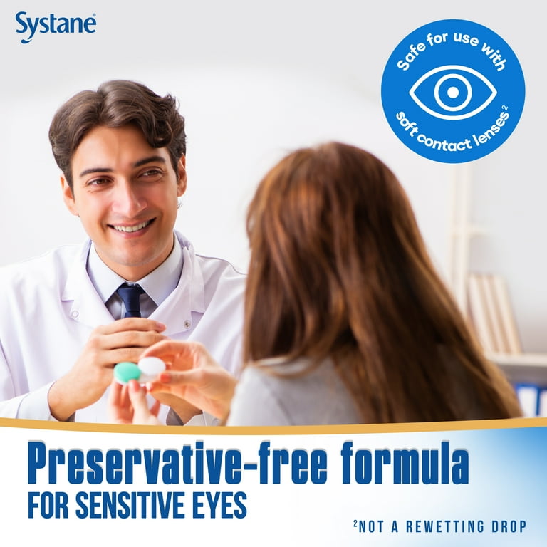 Systane Complete Lubricant Eye Drops, Preservative Free for Dry Eye Relief,  Fast Acting Hydration, 10ml
