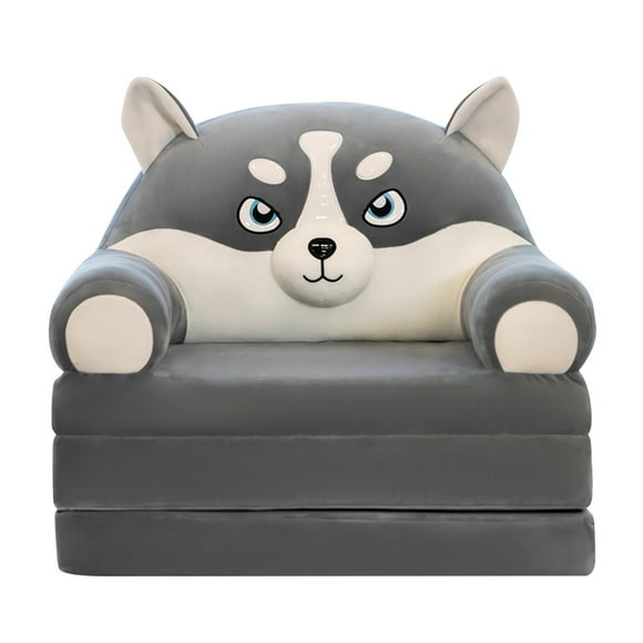 Clearance Deals Plush Foldable Kids Sofa Backrest Armchair 2 In 1 Foldable Children Sofa Cute Lazy Sofa Children Flip Sofa Bed For Living Room Bedroom Without Liner Filler