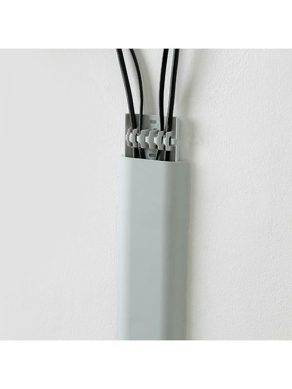 Wall Mount Tv Cord Cover Cable Hider Raceway Paintable Wire Organizer White New Com - Cable Cover Wall Mounted Tv