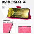 thumbnail image 7 of Feishell iPhone 7 / 8 / SE 2020 / SE 2022 Case Butterfly Embossed Pattern Premium Leather Wallet Cover Flip Stand Card Slots Holder Magnetic with Wrist Strap Case, Pink, 7 of 7