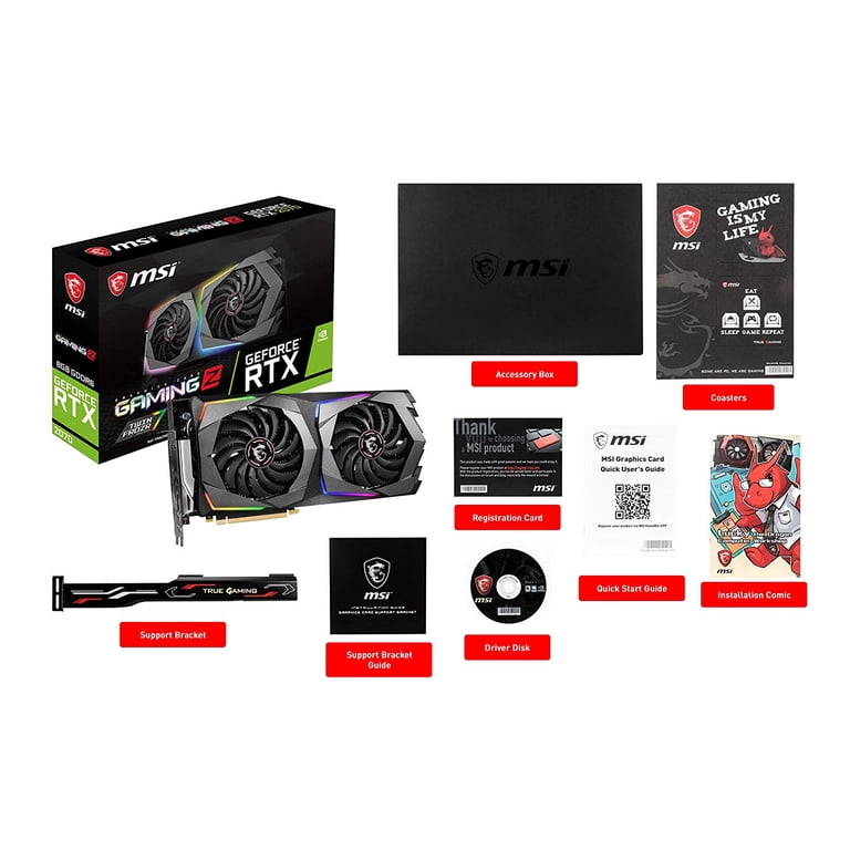 MSI GeForce RTX 2070 Gaming Z 8G Graphics Card - Walmart.com MSI GeForce RTX 2070 Gaming Z 8G Graphics Card - Walmart.com