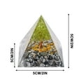 thumbnail image 2 of Herunwer Moonstone Crystal Orgone Pyramid Ogan Crystal Energy Tower Nature Reiki Chakra Crushed Stone Jewelry Crystal Orgonite Pyramid Healing Chakra Pyramid, 2 of 5