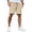 Khaki, variant on COOFANDY Men's Cotton Drawstring Shorts Lightweight Stretch Chino Shorts Casual Flat Front Golf Shorts