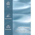 thumbnail image 5 of Ausing Women's Briefs Ruffle Satin Panties Frill Trim Low Rise Smooth Lightweight Bikini Underwear Light Blue XS, 5 of 6
